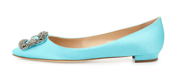 turquoise manolo blahnik