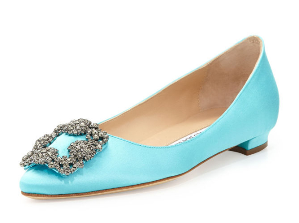 turquoise manolo blahnik