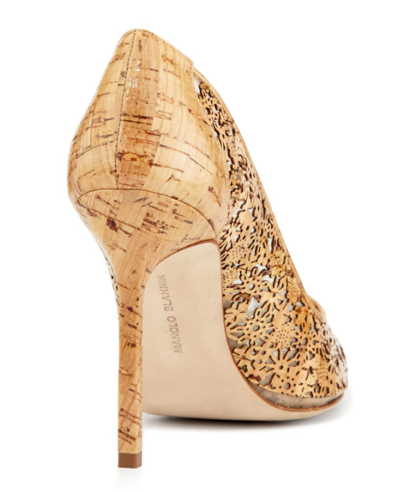 manolo blahnik cork pumps