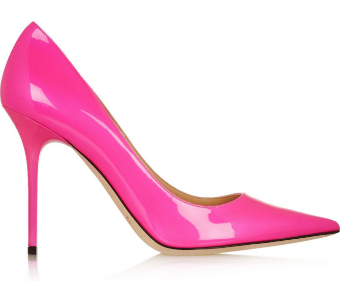 JIMMY CHOO Abel Neon Patent-leather Pumps – Shoes Post