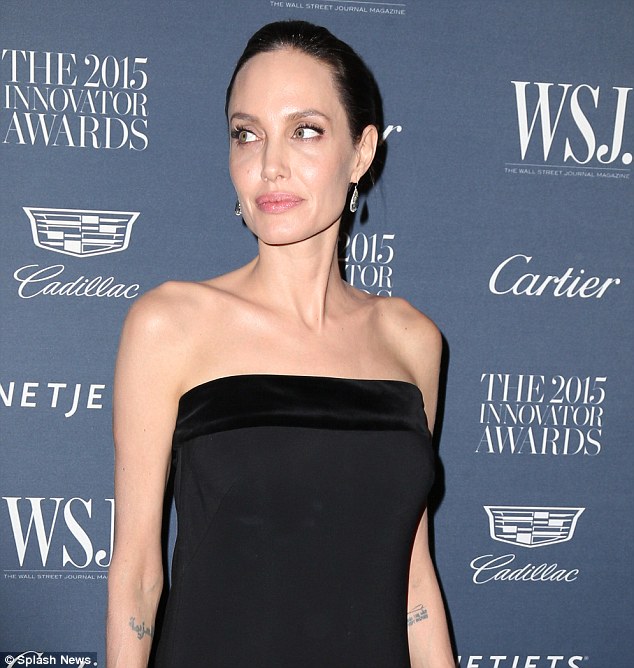 Angelina Jolie Stuns in Elegant Black Dress