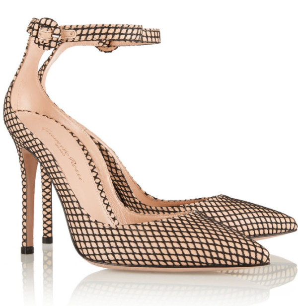 gianvito rossi fishnet mules