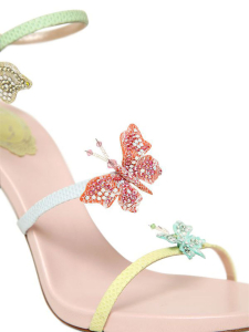 RENÉ CAOVILLA BUTTERFLY KARUNG & LEATHER SANDALS – Shoes Post