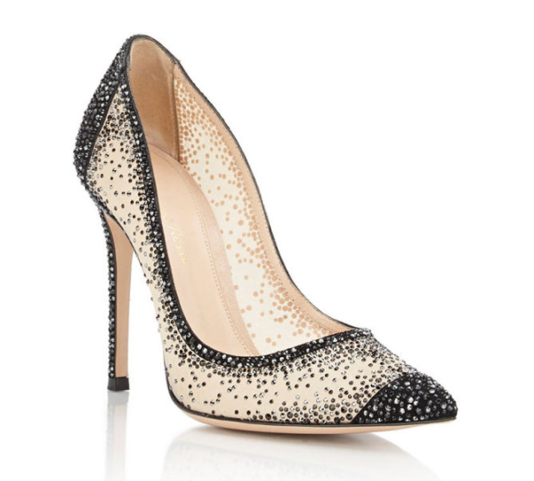 gianvito rossi hologram pointed ankle pumps
