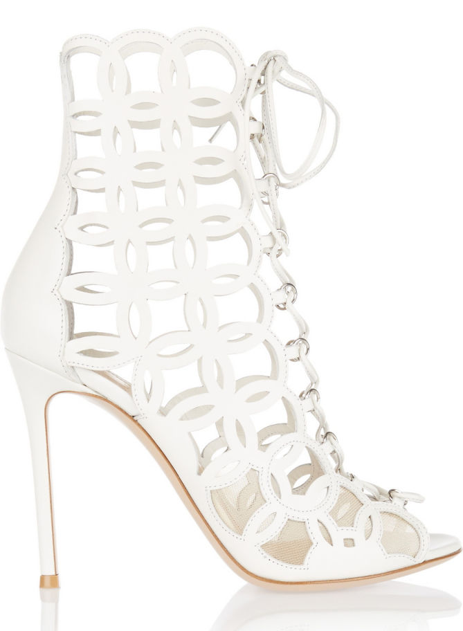 GIANVITO ROSSI Cutout Leather Sandals – Shoes Post