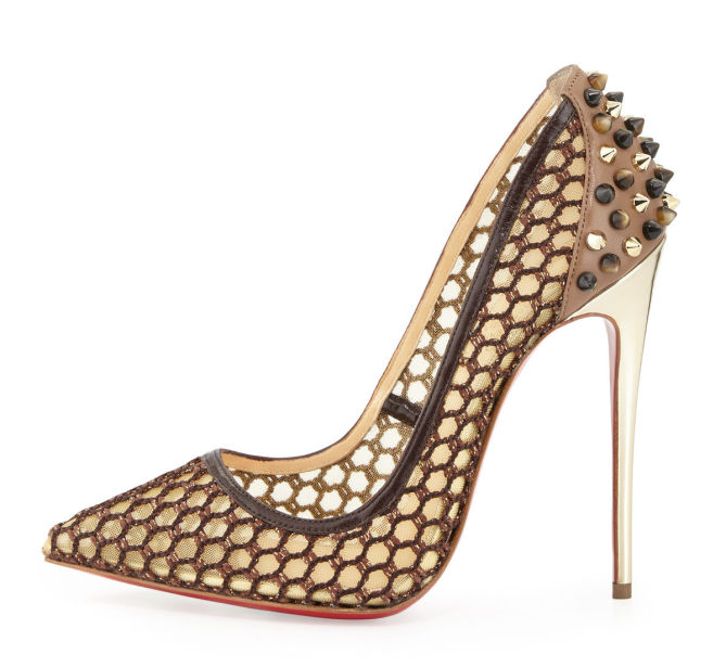 Christian Louboutin Guni Knotted 120mm Red Sole Pump, Marron Glace ...