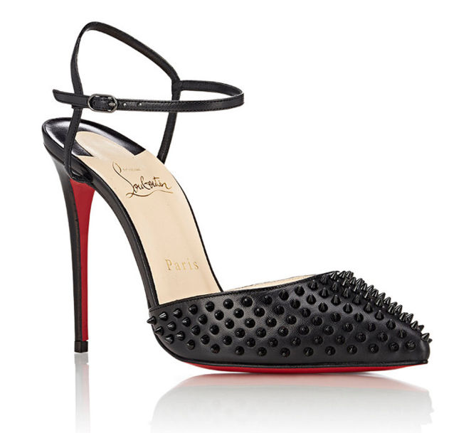 CHRISTIAN LOUBOUTIN Baila Spiked Ankle-Strap Pumps – Shoes Post