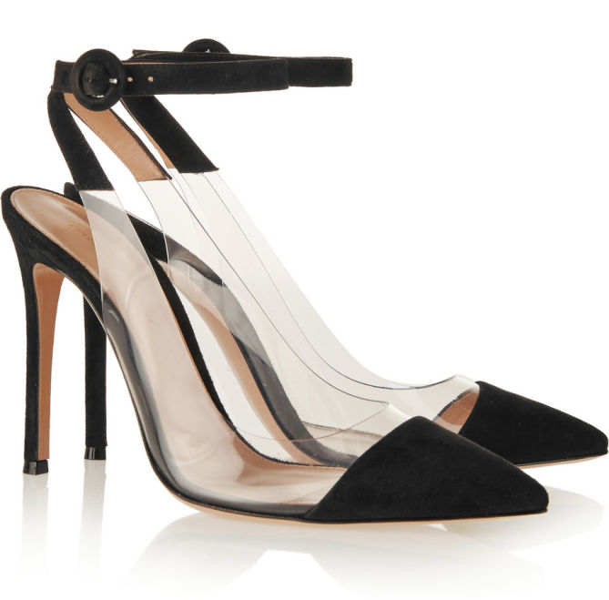 GIANVITO ROSSI Suede and PVC Pumps – Shoes Post