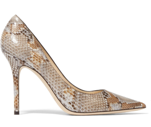 JIMMY CHOO Abel python pumps Shoes Post