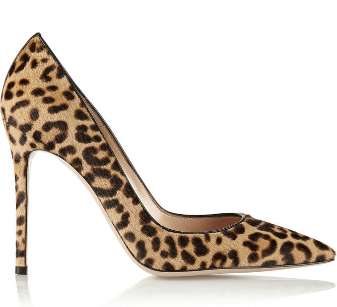GIANVITO ROSSI 100 leopard-print calf hair pumps – Shoes Post