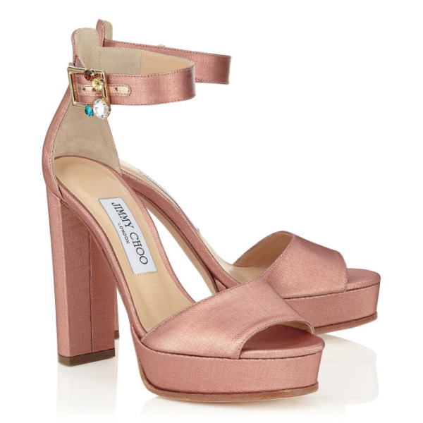 Jimmy Choo HARRIE 120, Coral Pink Shoes Post