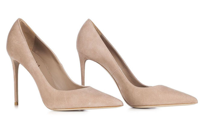 LE SILLA Pointed pump in Velour – Shoes Post