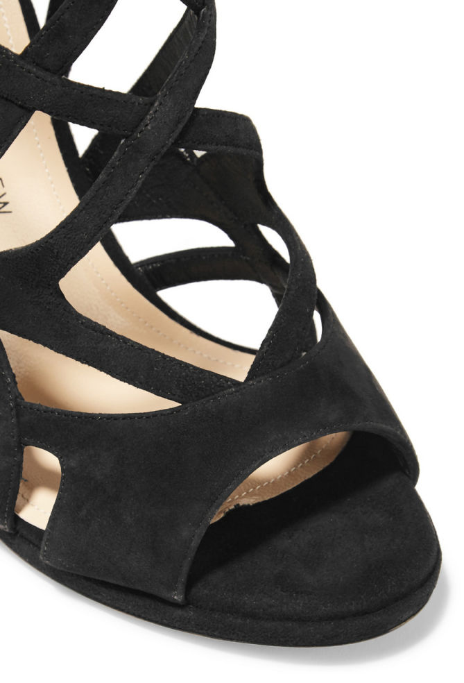 PAUL ANDREW Mia cutout suede sandals – Shoes Post