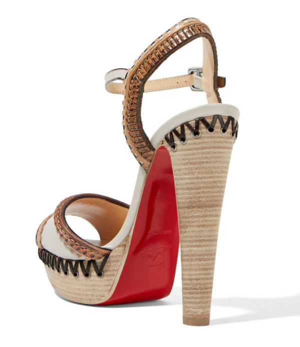 CHRISTIAN LOUBOUTIN Trepi High 140 embellished leather sandals – Shoes Post