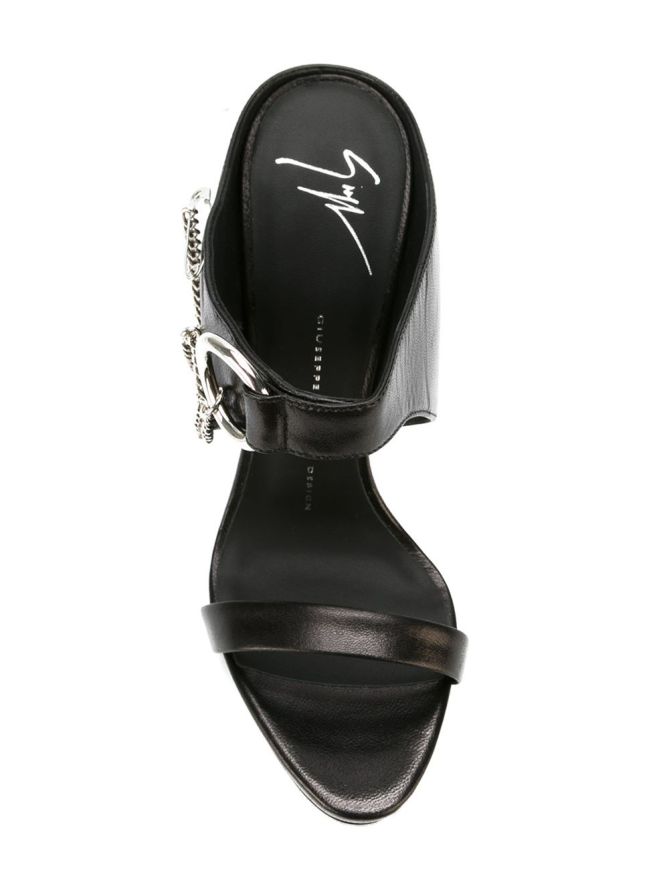 GIUSEPPE ZANOTTI DESIGN contrasted heel mules – Shoes Post