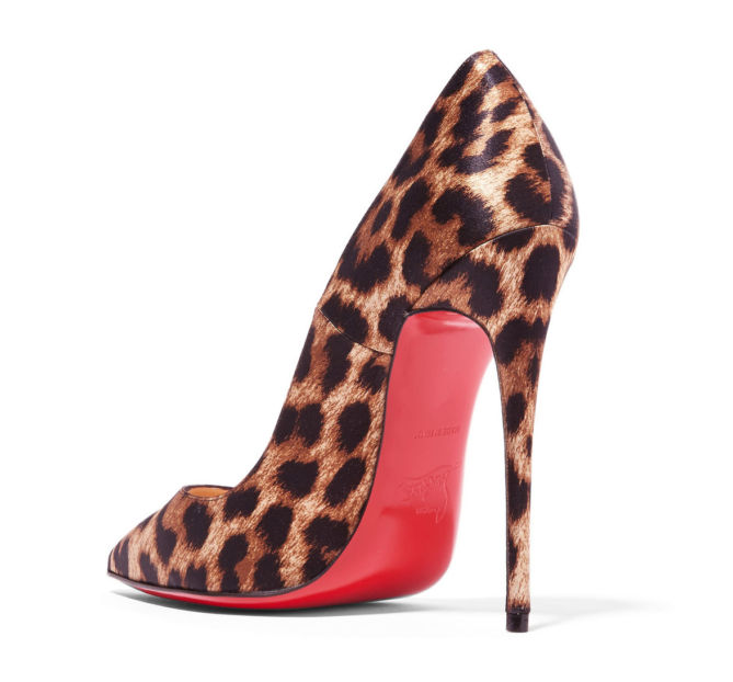 CHRISTIAN LOUBOUTIN So Kate 120 leopard-print satin pumps – Shoes Post