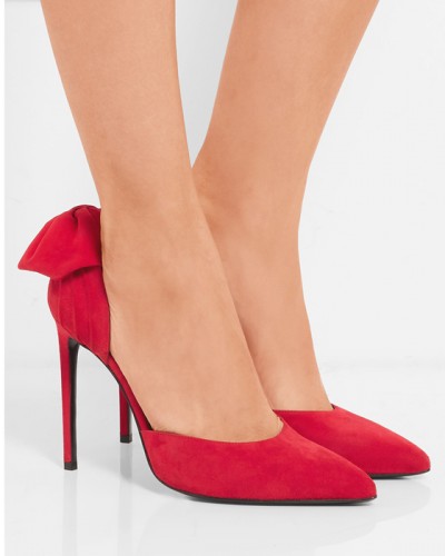 saint laurent bow pumps