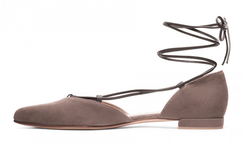 Escarpins Stuart Weitzman Gilligan D'Orsay Plates à Lacets - Taille US 6 - Rouge - Occasion