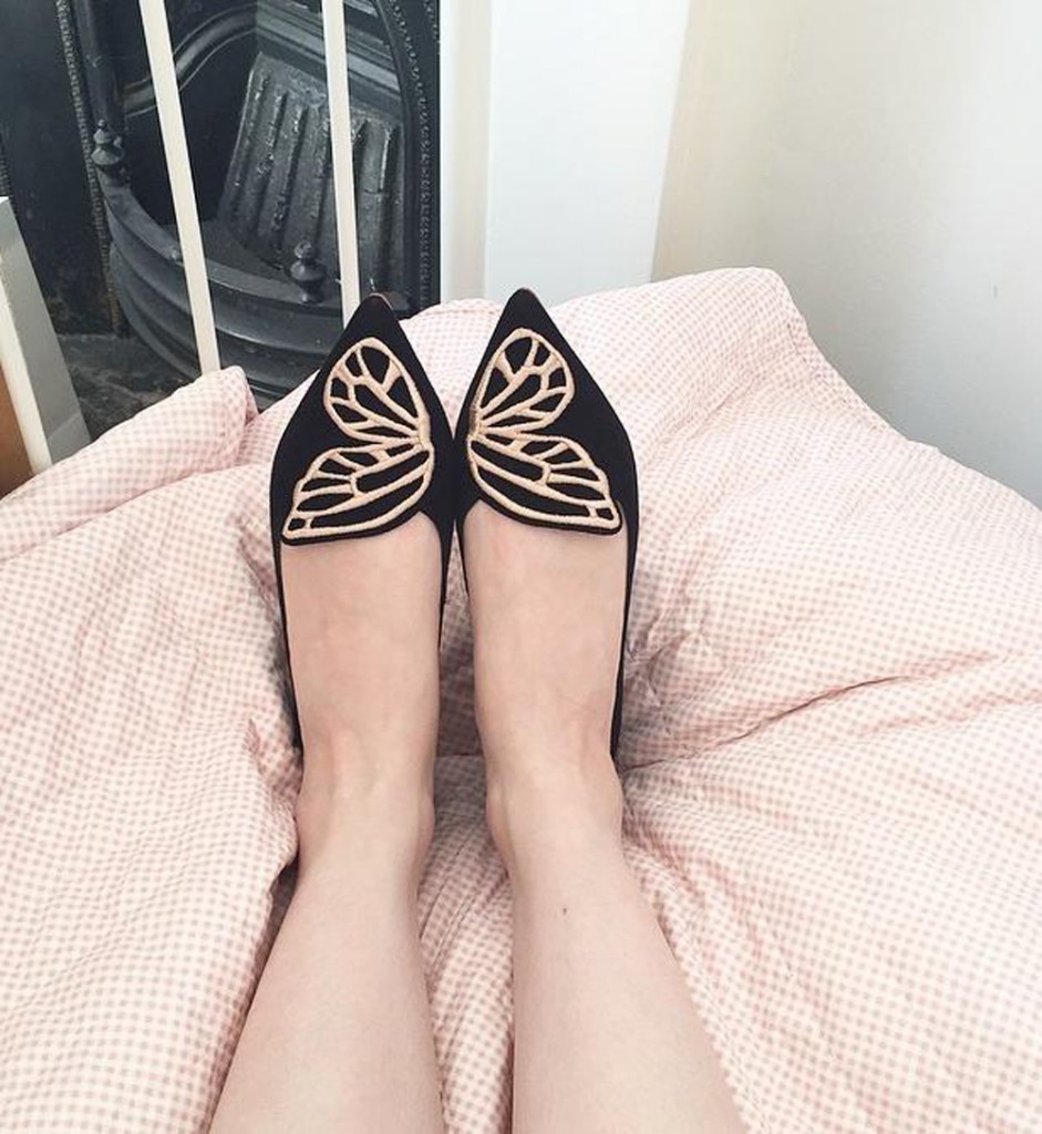 sophia webster bibi butterfly embroidered suede flats