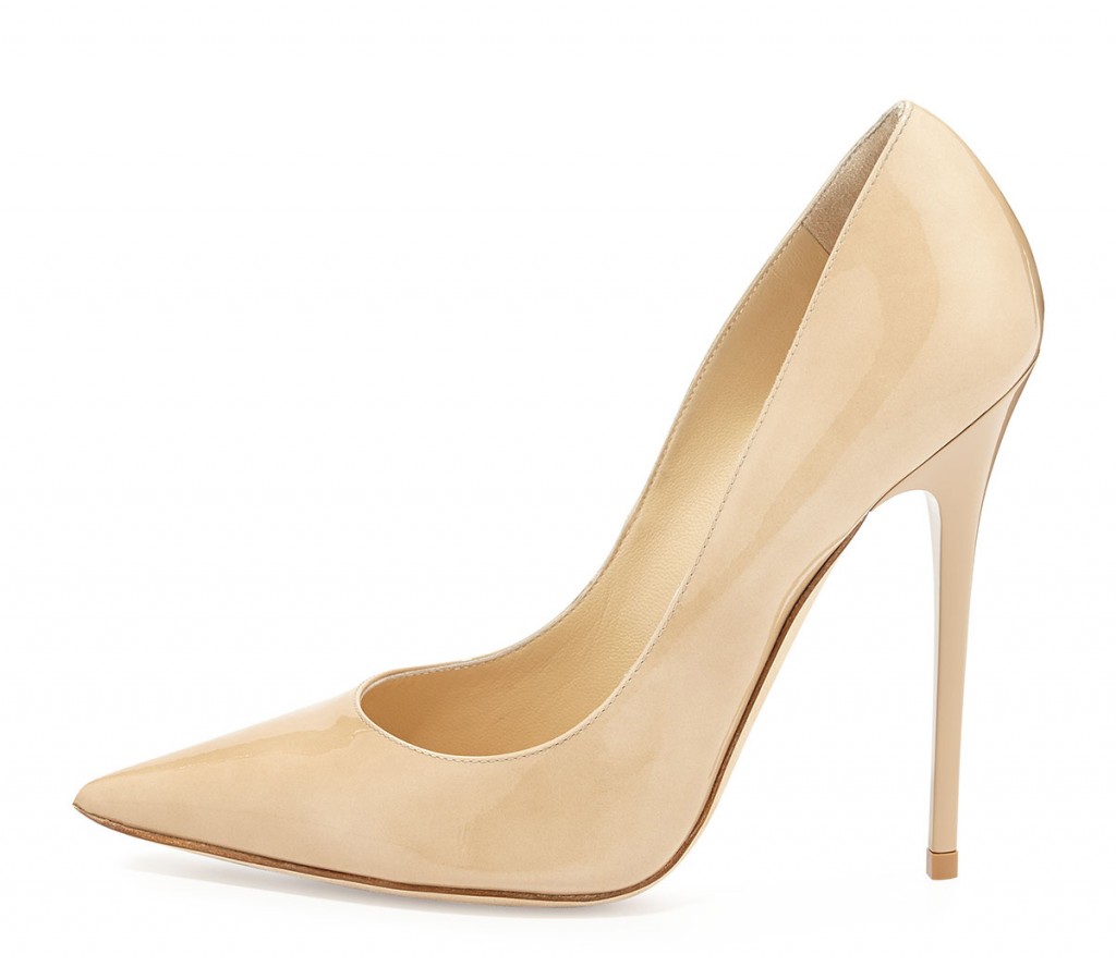 Jimmy Choo Anouk Patent Leather Pump, Nude – Shoes Post