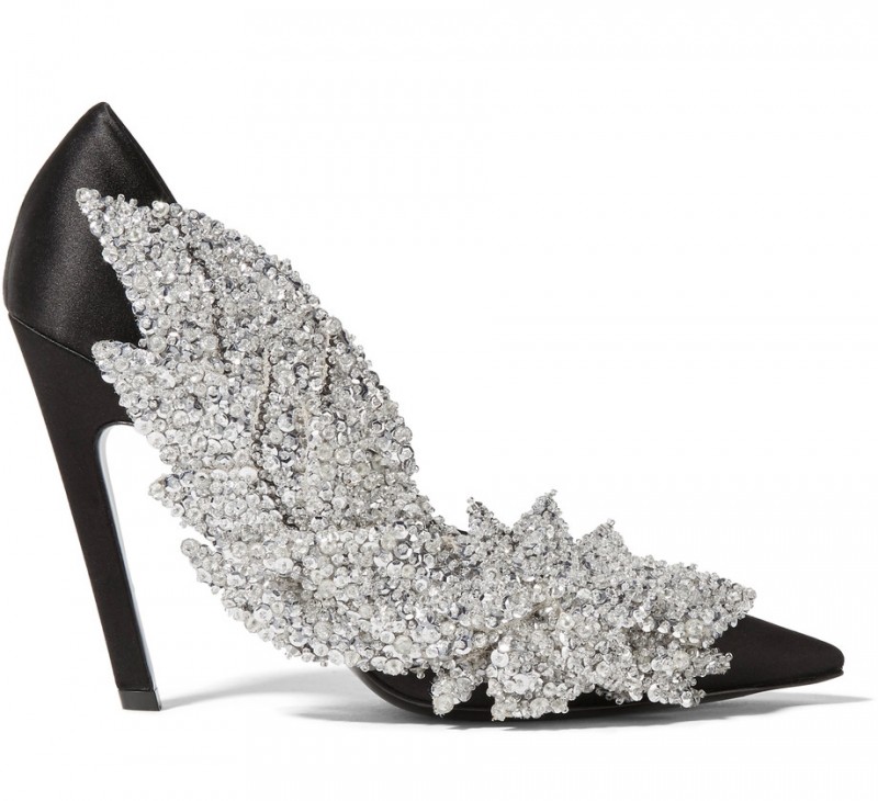 balenciaga embellished heels