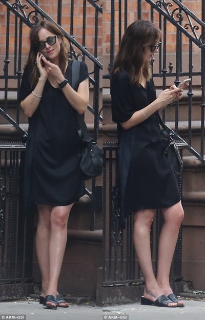 Dakota Johnson Flaunts Slender Legs Just Right Before Release of “Fifty ...