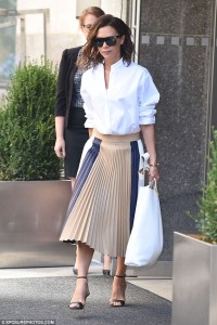 Victoria Beckham Steps Out In Pleats And Painful-Looking Stilettos For ...