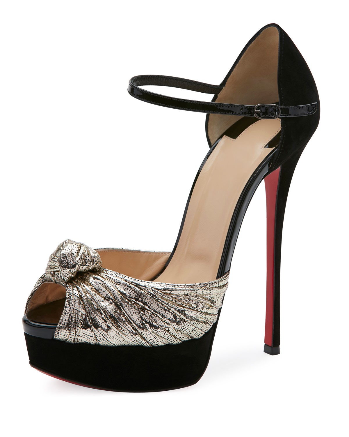 Christian Louboutin Marchavekel Ankle-Wrap 150mm Red Sole Sandal ...