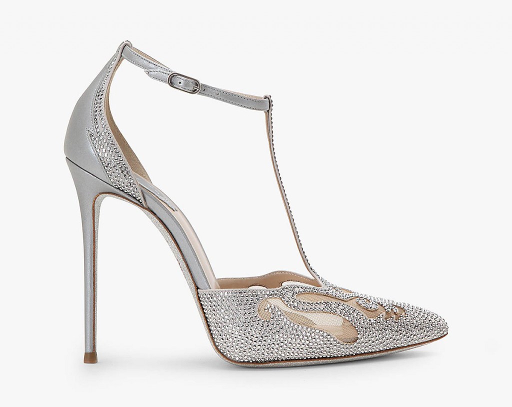 Rene Caovilla SATIN AND LEATHER COURT SHOES – Shoes Post