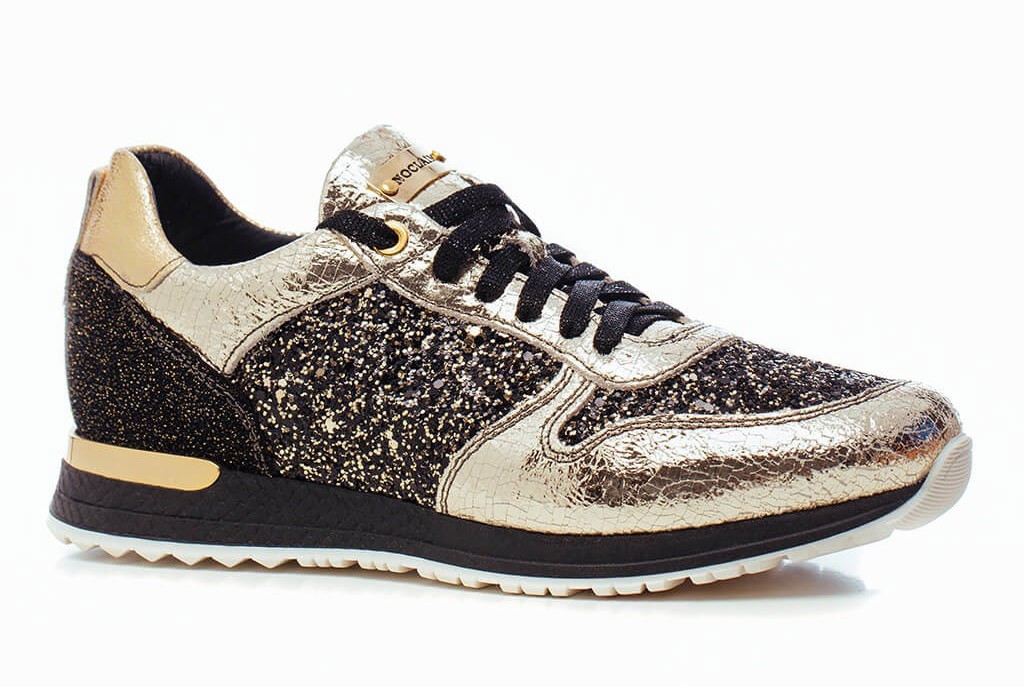 Marzo PANTOFI SPORT GLITTER ORO – Shoes Post