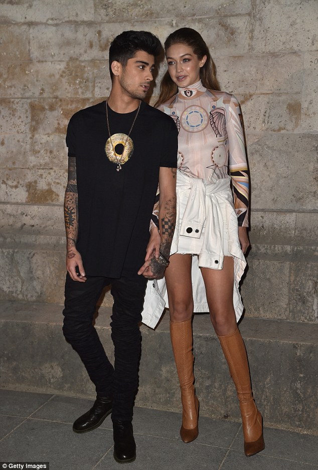 Gigi Hadid Channels Retro GoGo Fashion at Givenchy PFW 