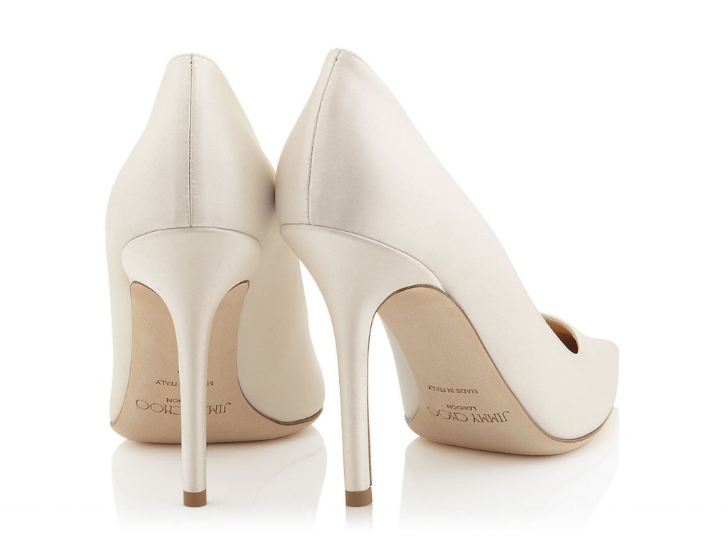 Jimmy Choo ABEL Ivory Satin Pointy Toe Pumps – Shoes Post