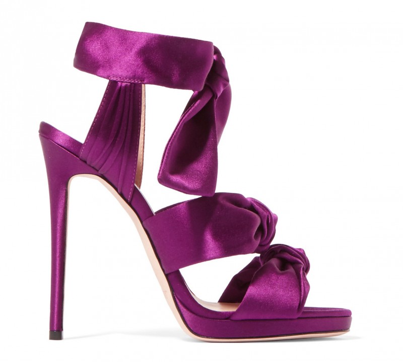 JIMMY CHOO Kris knottted satin sandals – Shoes Post