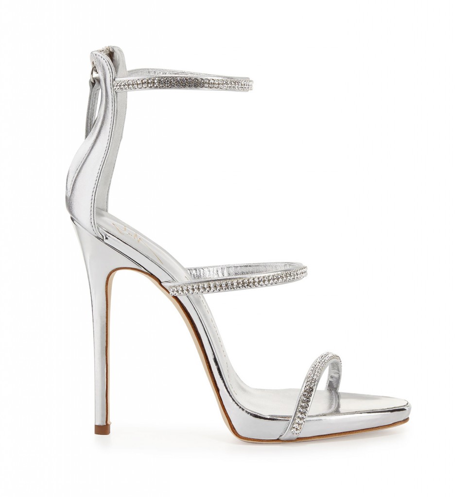 Giuseppe Zanotti Jeweled Three-Strap 110mm Sandal – Shoes Post