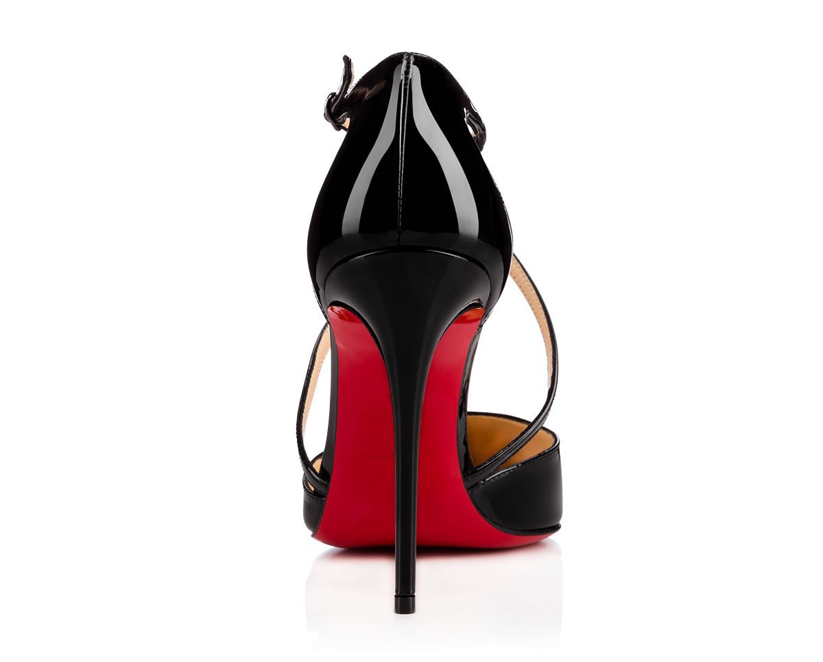louboutin criss cross heels