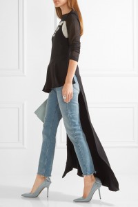 sjp lucille satin bow pump