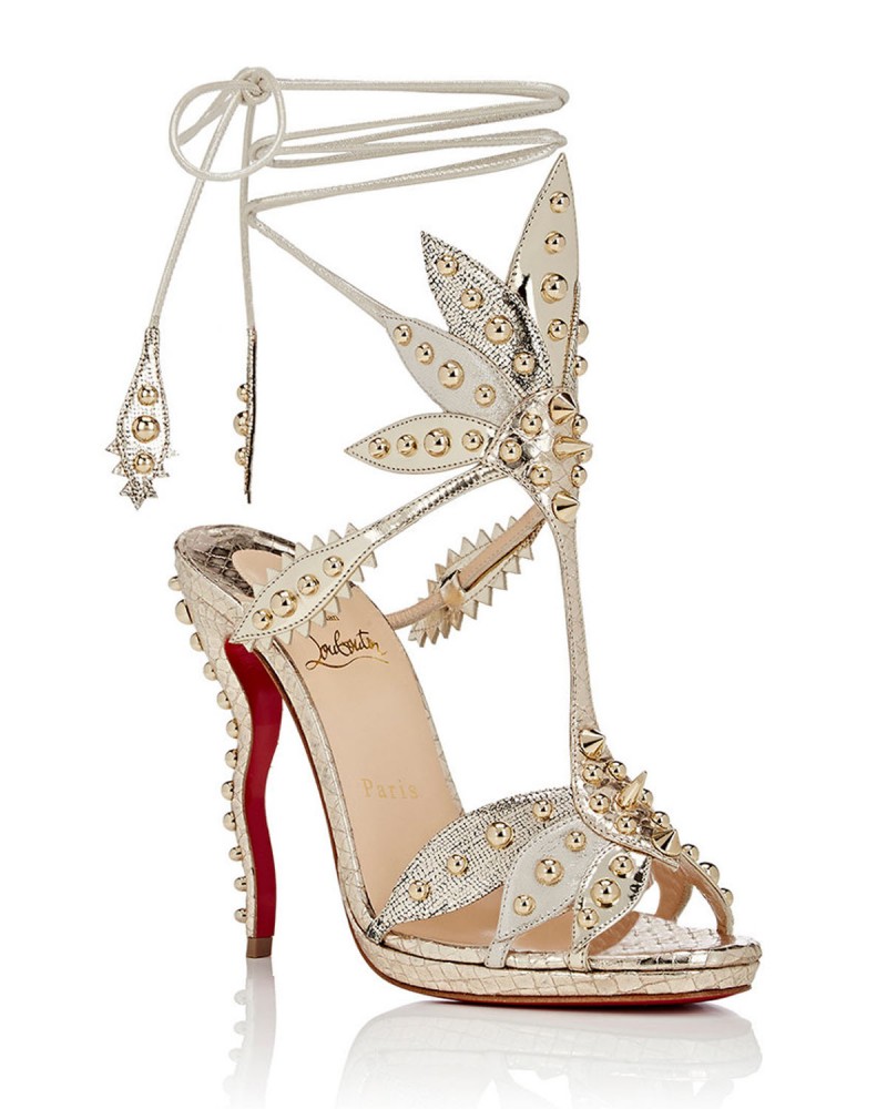 CHRISTIAN LOUBOUTIN Venenana Leather Ankle-Tie Sandals – Shoes Post