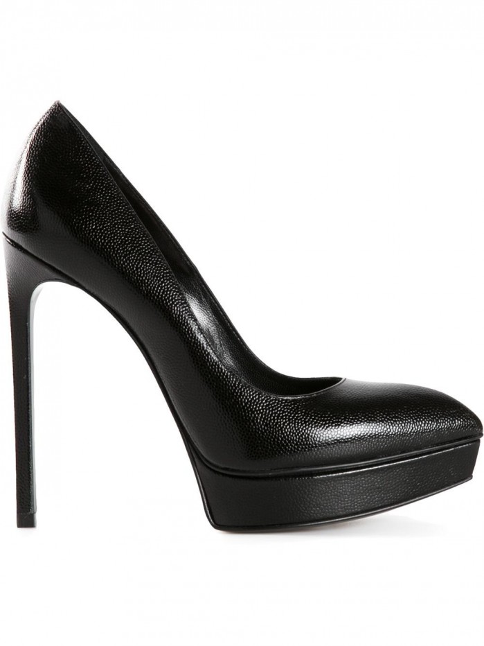 Demi Lovato’s Patent Leather Black Stilettos – Shoes Post