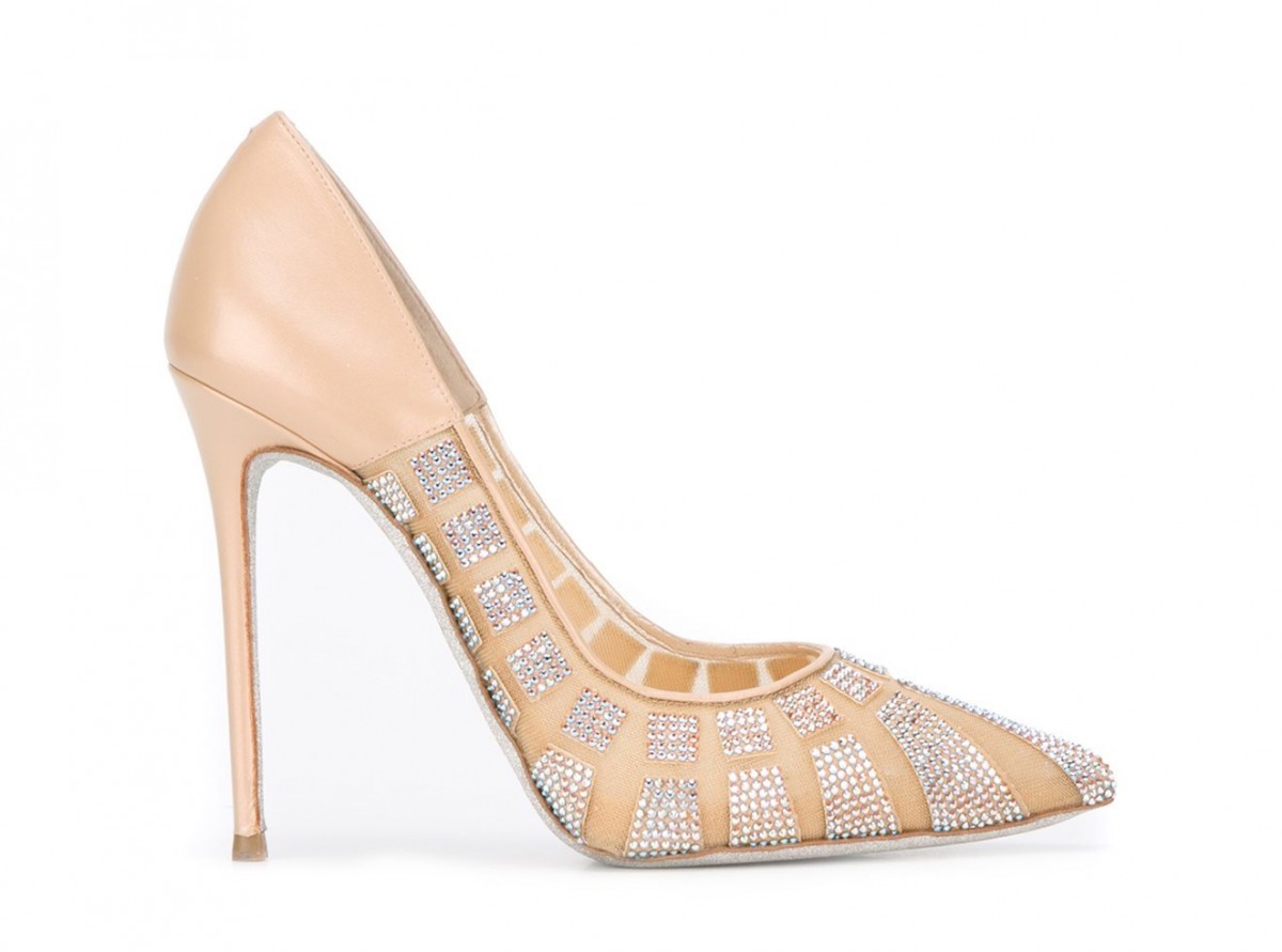 RENÉ CAOVILLA embellished pointed toe pumps – Shoes Post