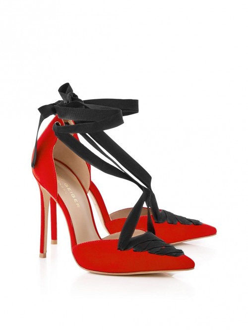 Una Healy is wearing Kurt Geiger red pumps, the perfect pair of shoes ...