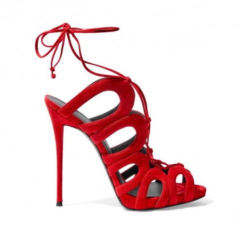 GIUSEPPE ZANOTTI Lace-up suede sandals – Shoes Post