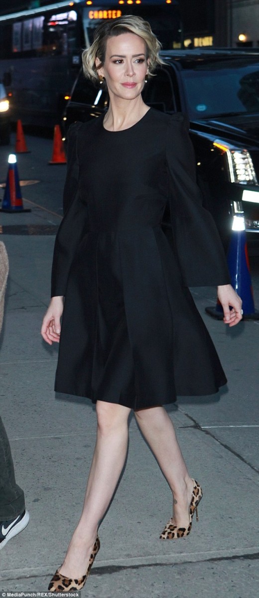 black dress with leopard heels