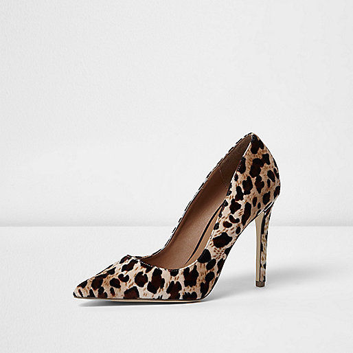 Make things interesting with this pair of Gianvito Rossi animal print ...