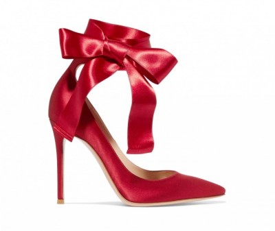 GIANVITO ROSSI Lace-up satin pumps – Shoes Post