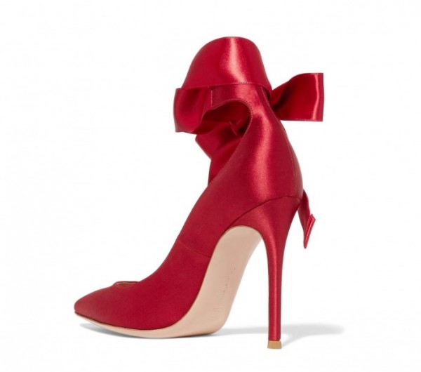 GIANVITO ROSSI Lace-up satin pumps – Shoes Post