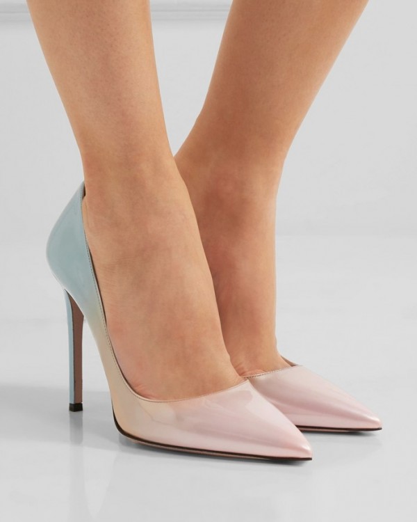 PRADA Ombré patentleather pumps Shoes Post