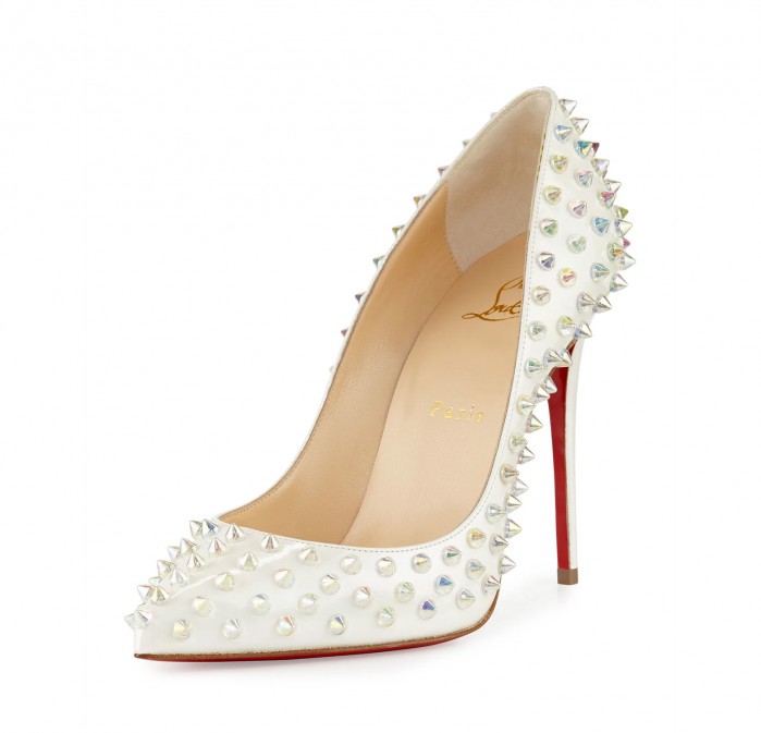 Christian Louboutin Spike Me PVC Cap-Toe Red Sole Pump, Pink – Shoes Post
