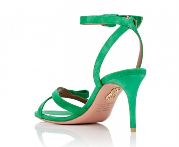 aquazzura suede sandals