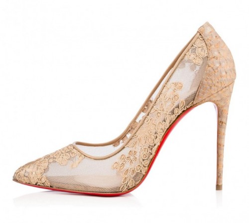 christian louboutin lace pump