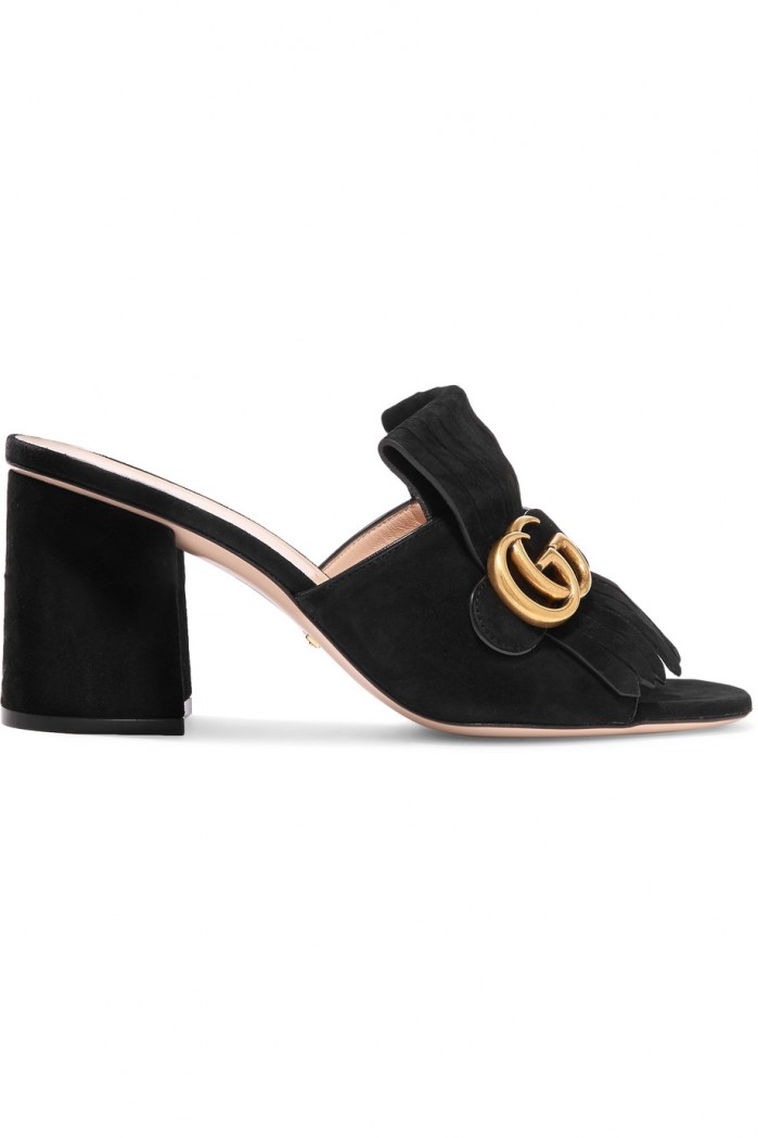 Make like Cara in mid heel mules by Gucci – Shoes Post